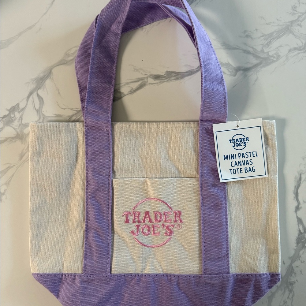 Trader Joe’s pastel mini Tote Bag